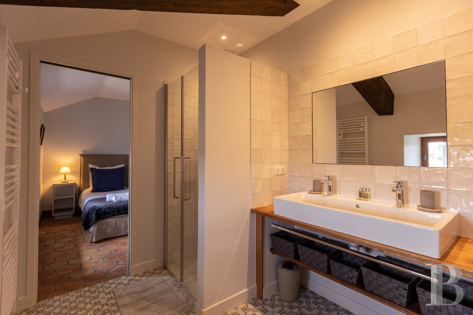 A former 17th-century farmhouse in the shadow of a chateau, in Saint-Alban-Auriolles in the Ardèche - photo  n°20